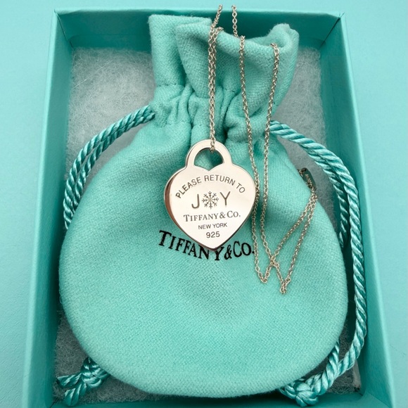 Tiffany & Co. Jewelry - Tiffany & Co. 16” please return to joy holiday 2024 necklace in sterling silver